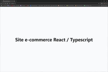 Site e-commerce à venir